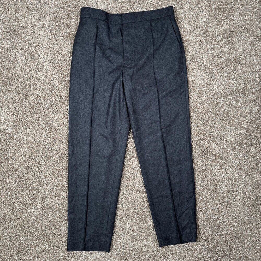 Zegna Pants Mens 32x29 Gray 15 Milmil 15 Wool Silk Cashmere